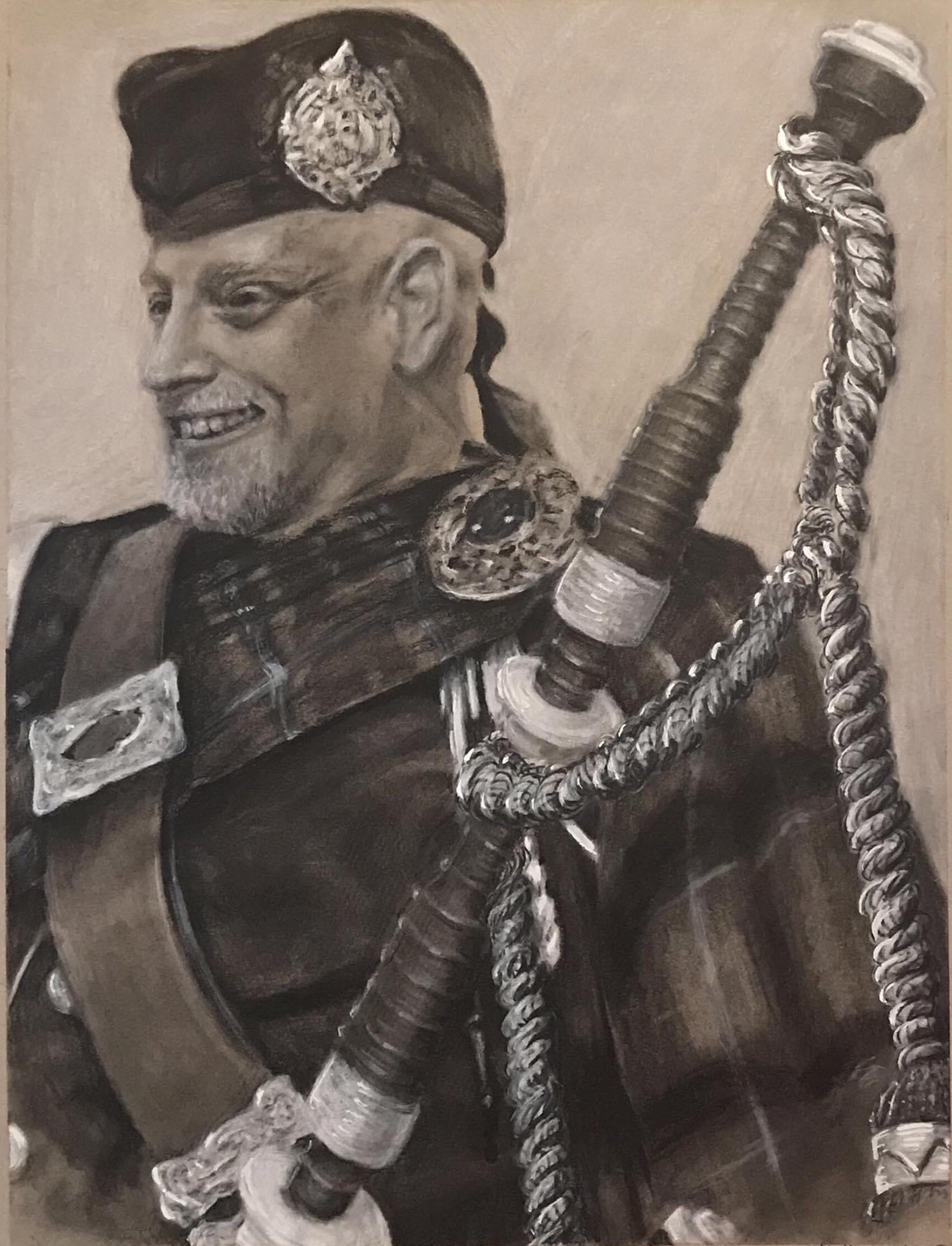 Portrait / Charcoal on Toned Paper