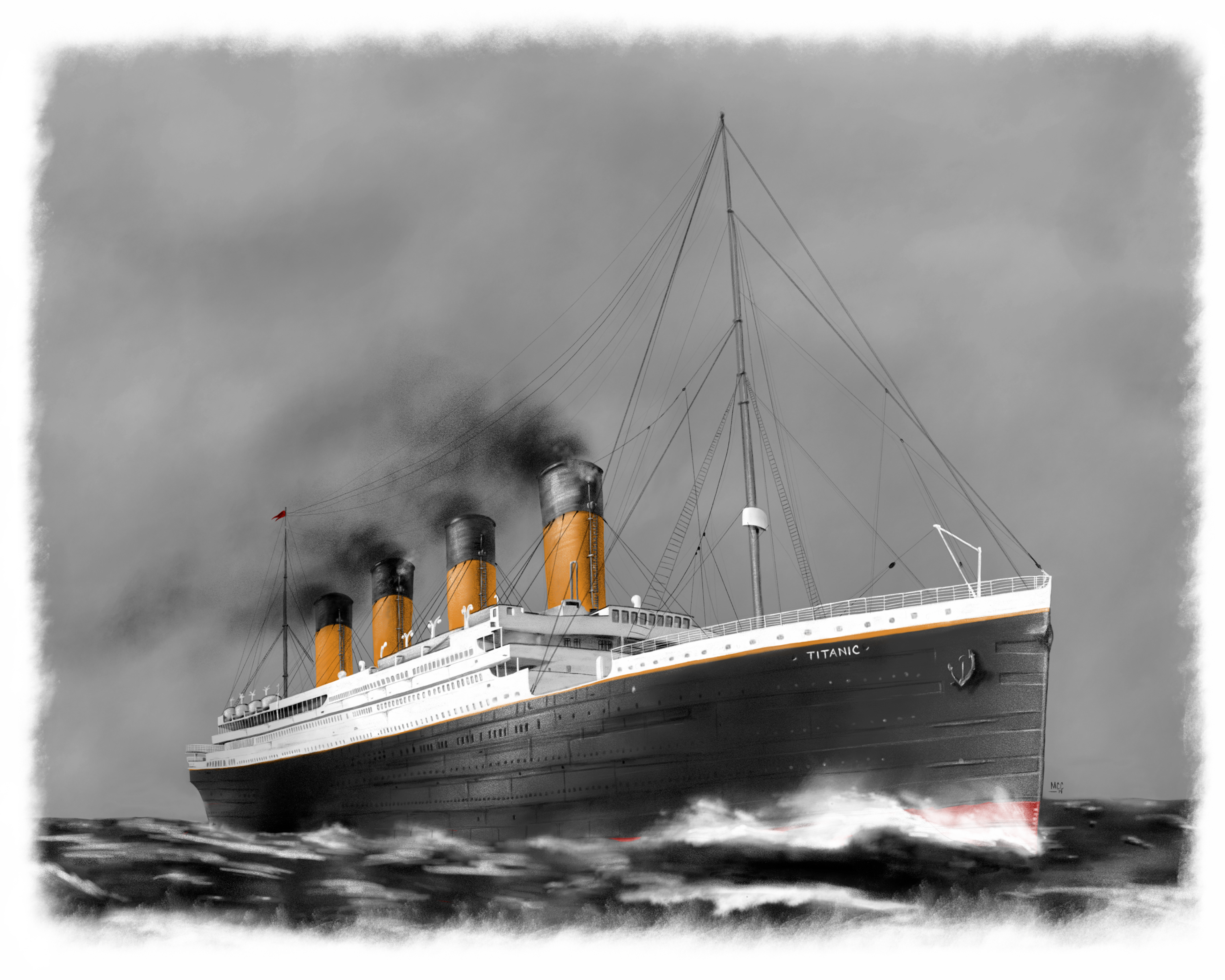 "Titanic Exploration" / Adobe Sketch on iPad Pro