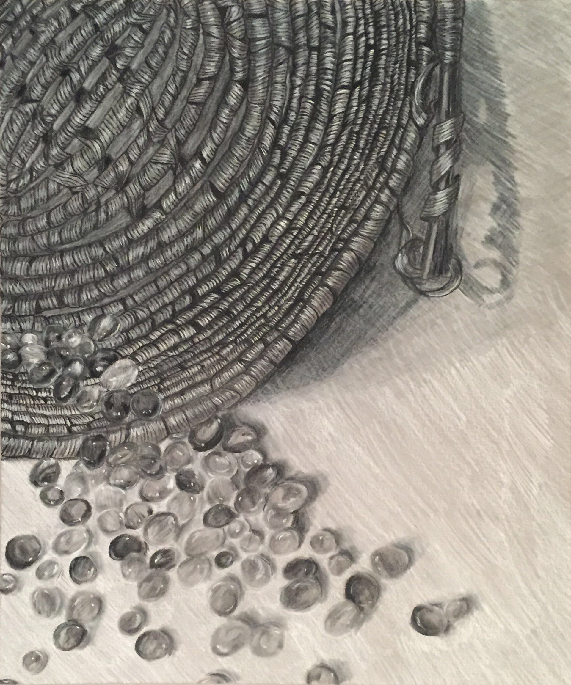 "Basket" / Charcoal on Toned Paper