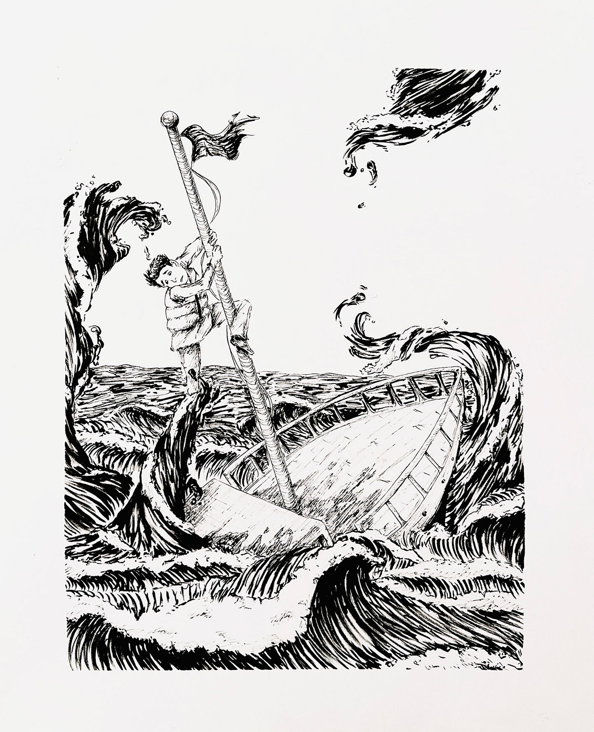 "Phobia" / Ink on Bristol