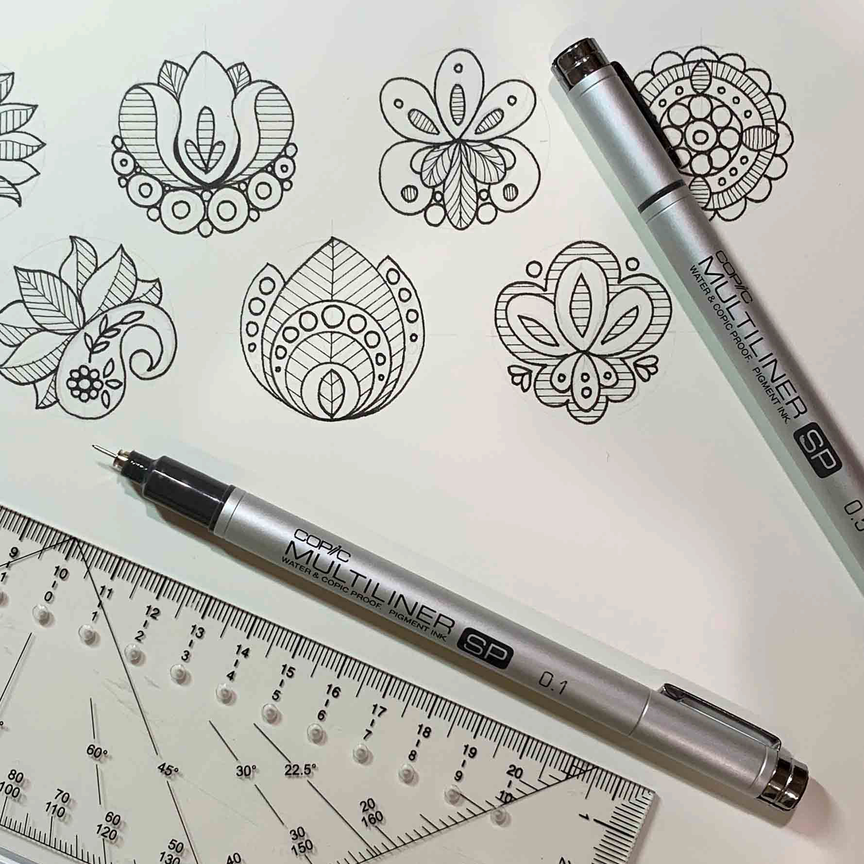 Paisley Illustrations WIP