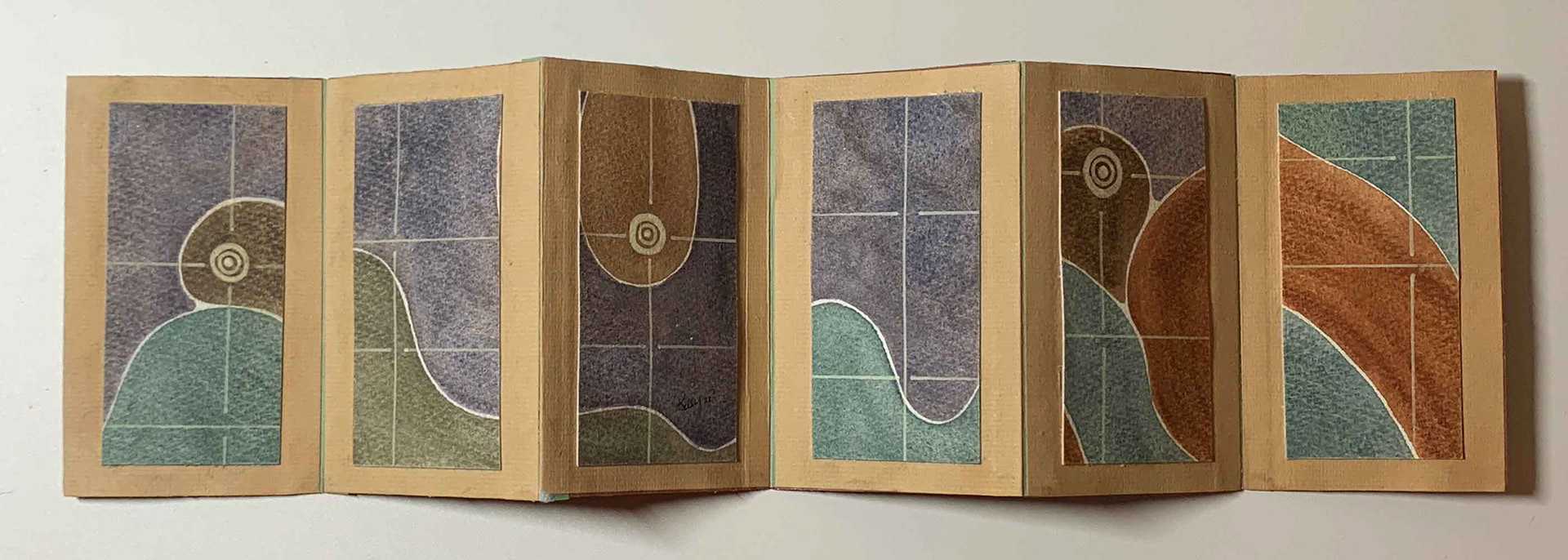 Cartography Accordion Art Book Side A