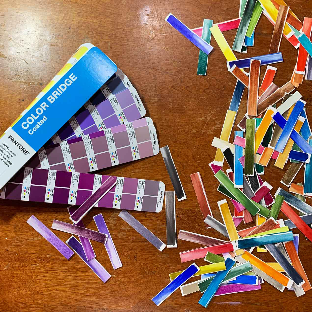 Comparing Watercolor to Pantone