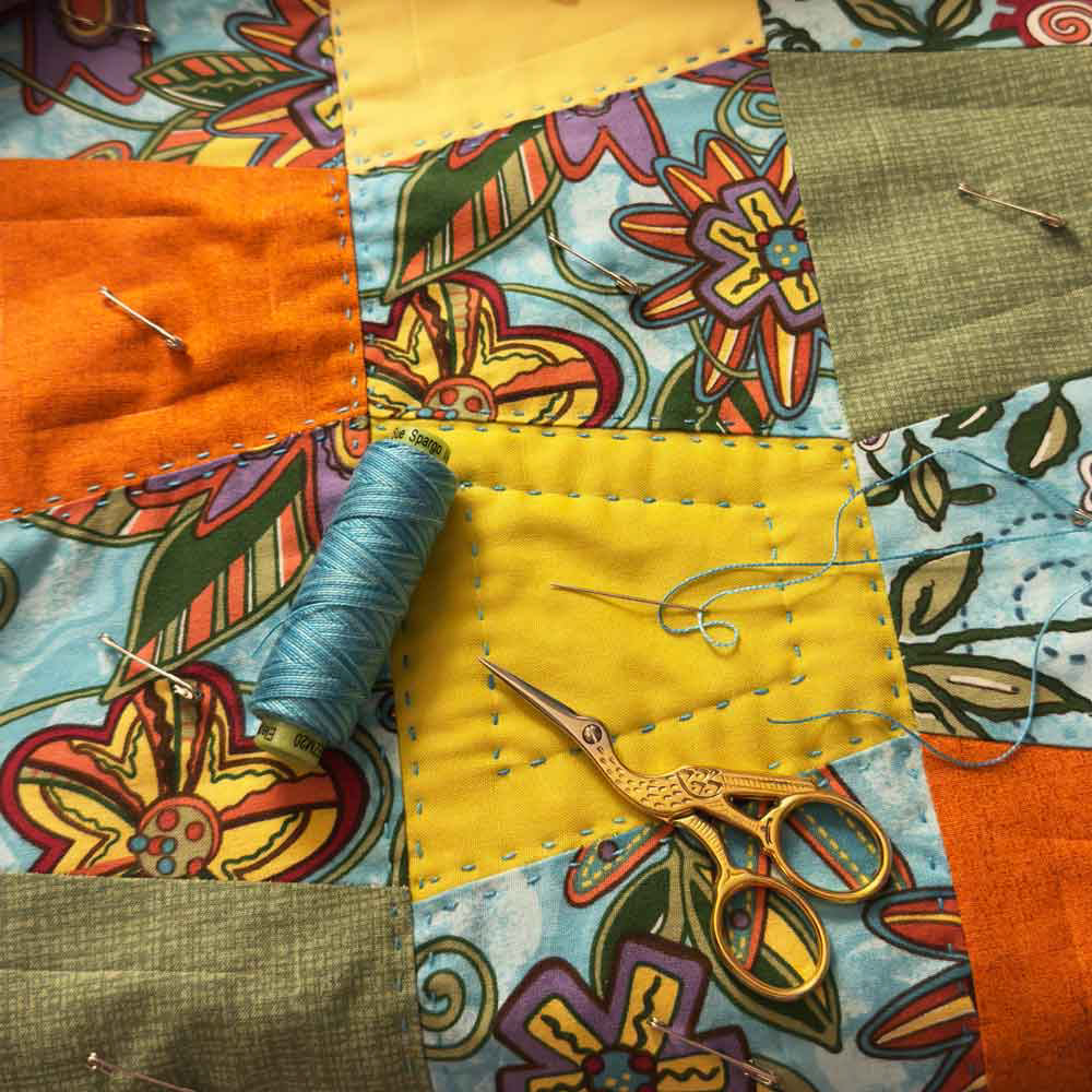 In Bloom Pillow Cover in Process