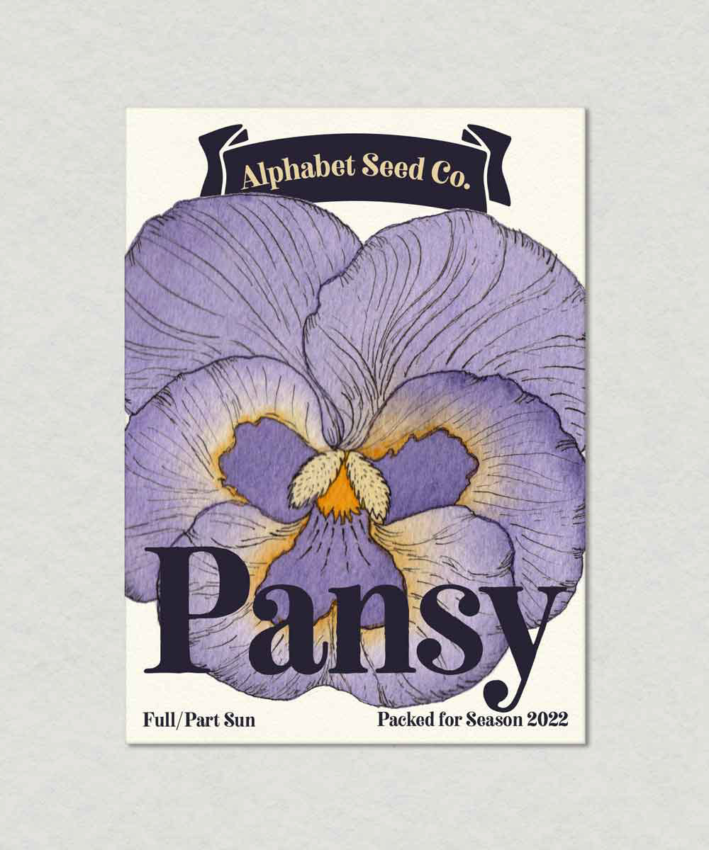 Pansy Seed Packet