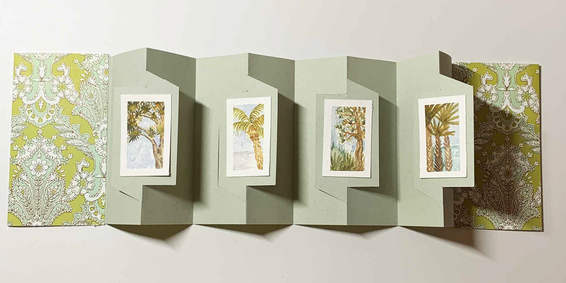 Punta Gorda Trees Accordion Art Book