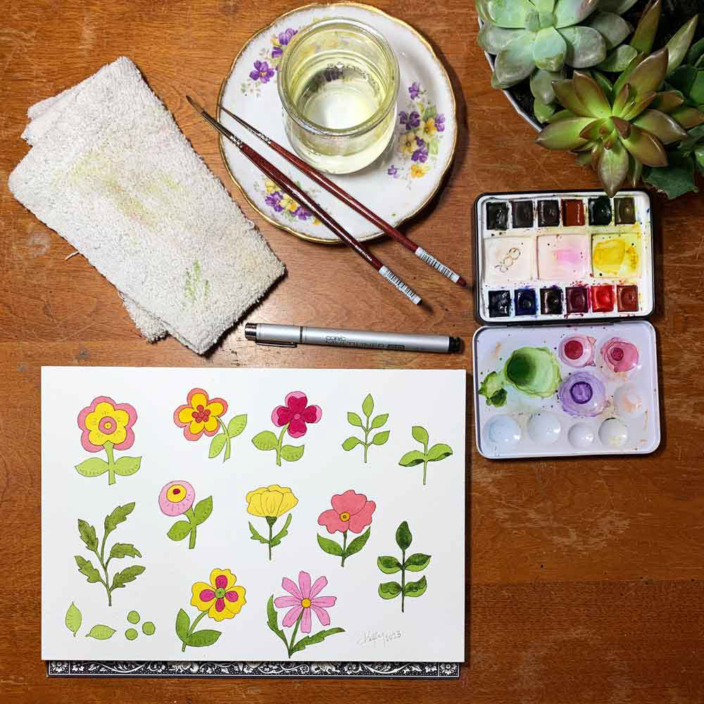 Ditsy Floral Illustrations