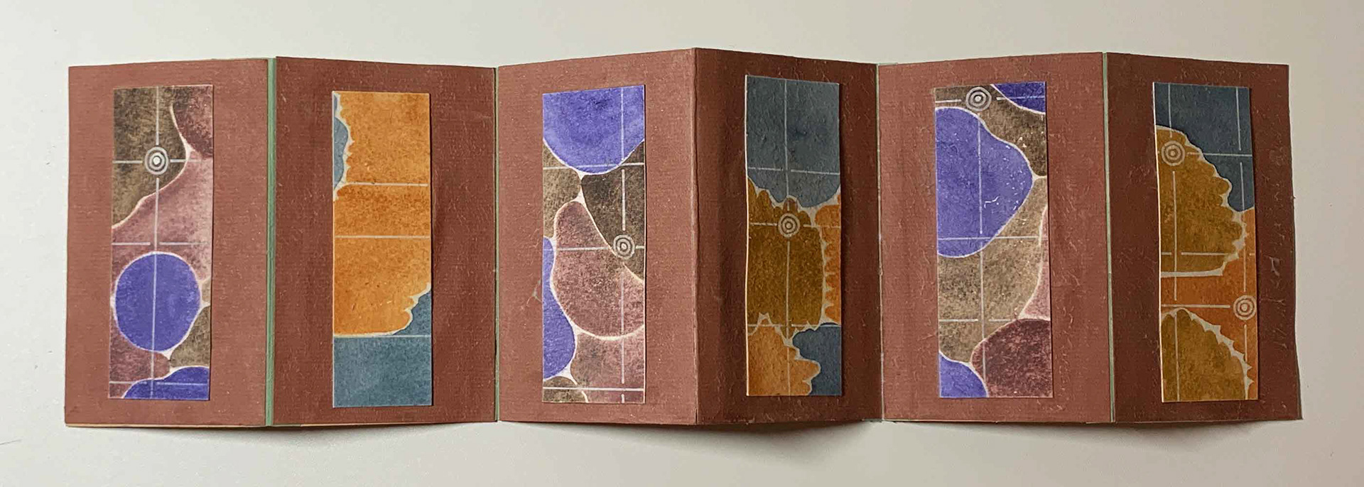 Cartography Accordion Art Book Side B
