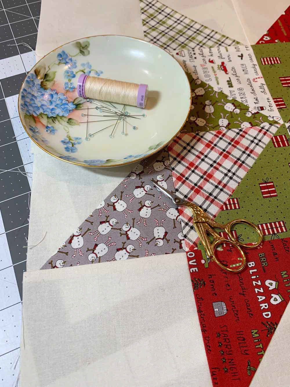 Hand Patchwork in Process