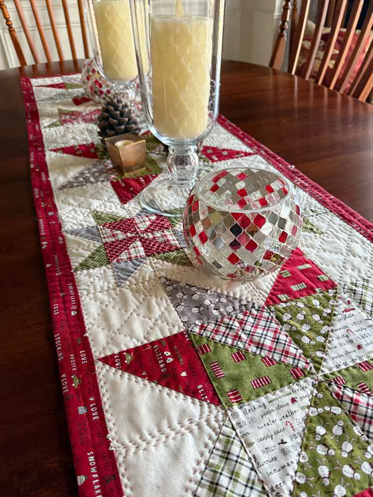 Blizzard Quilted Table Runner