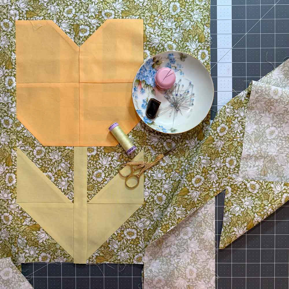 Hand Sewing in Progress