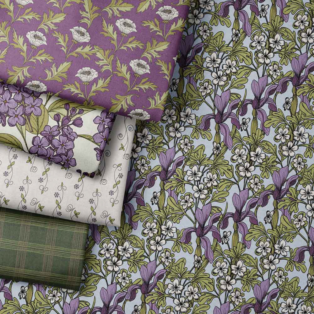 Chateau Garden Surface Pattern Fabric Designs