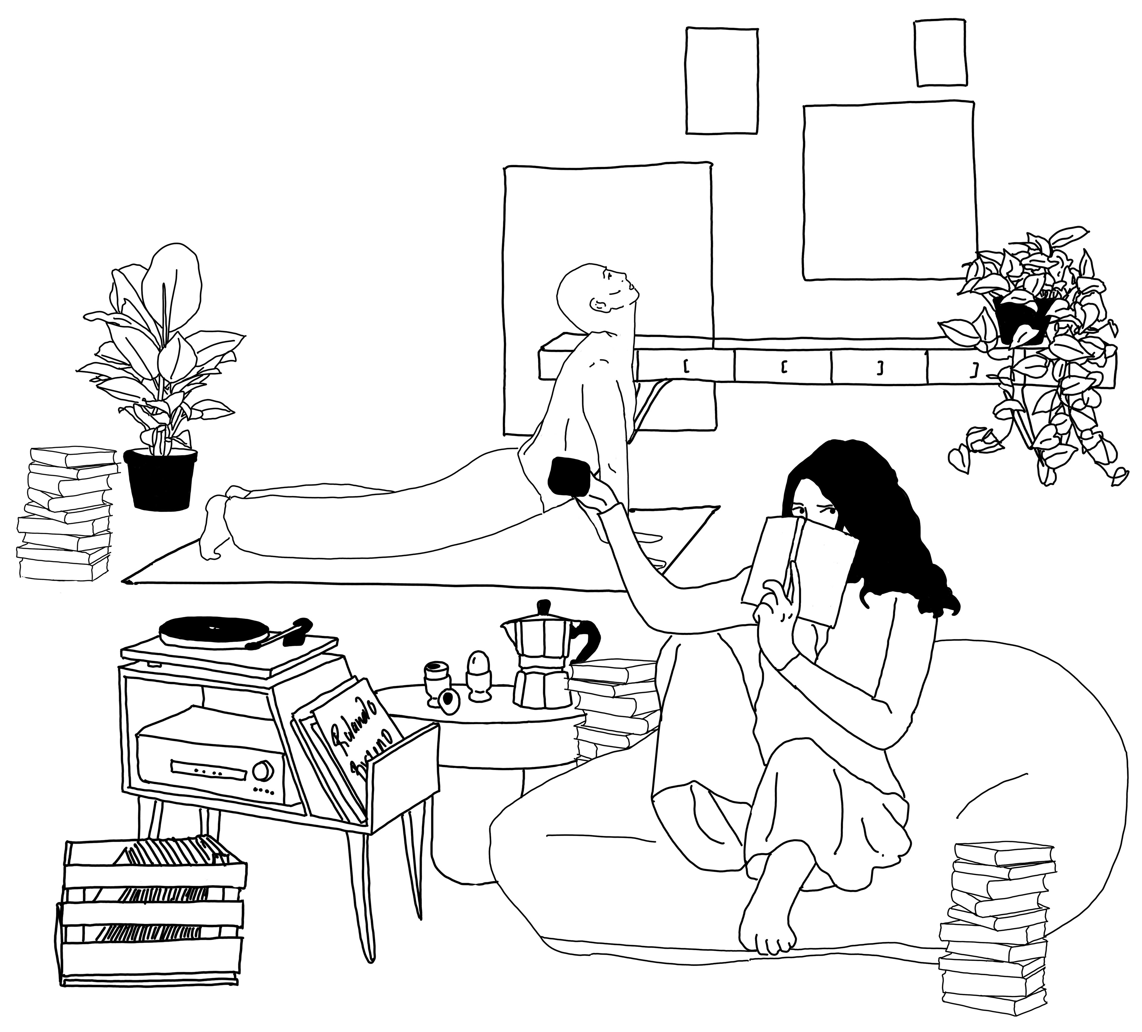 Draga likes to read novels, listen to italian singer songwriters, and start her day with a coffee or two. Aurel likes to read essays, listen to Rolando Bruno, and start his days with the Five Tibetan Rites and a cold shower.