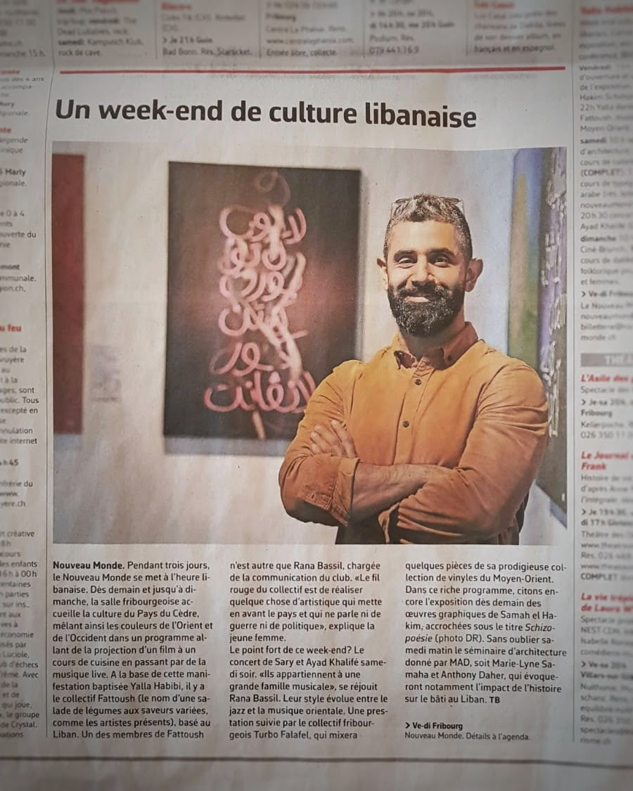 Article in La Liberté Newspaper