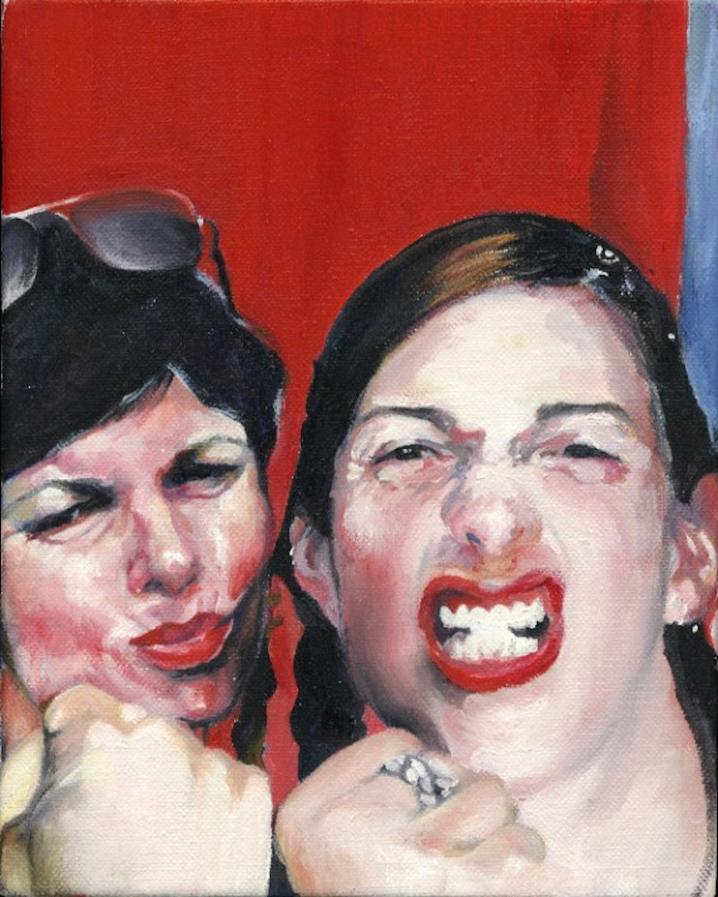 Janet and Catalina, 8" x 10"