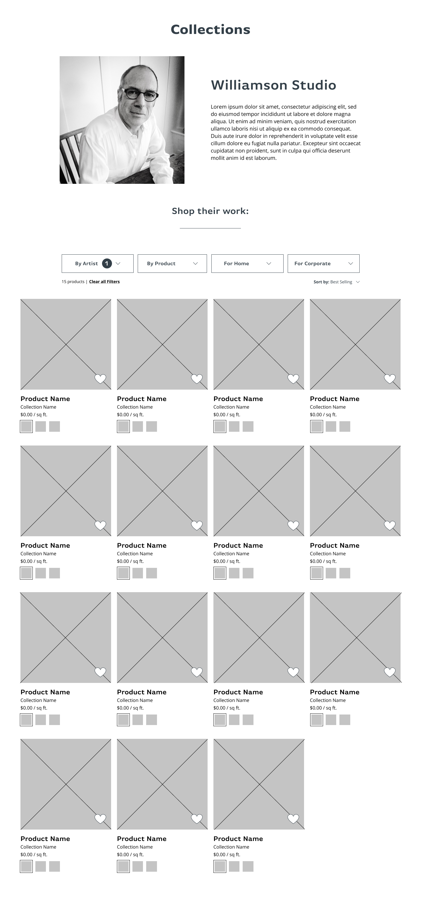 By Artist - Lo-Fi Wireframe