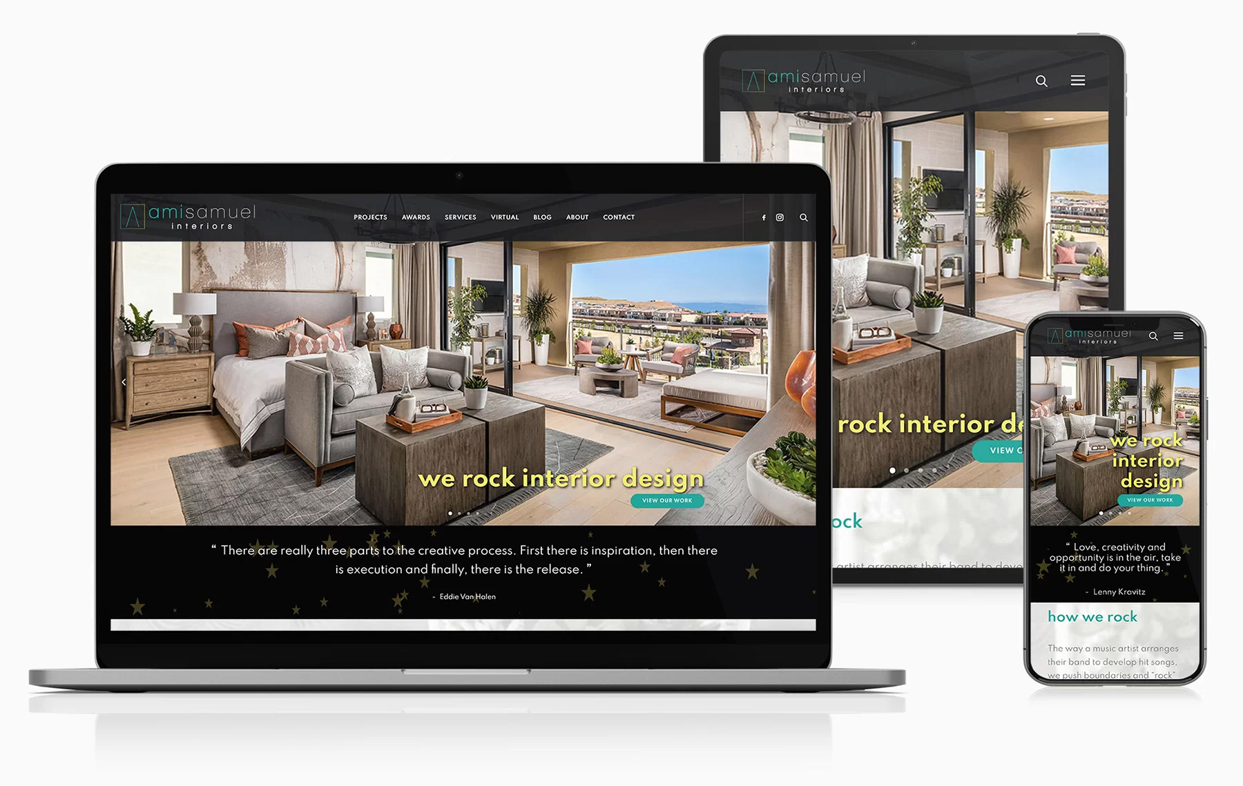 Interior Design Website Design in San Diego
