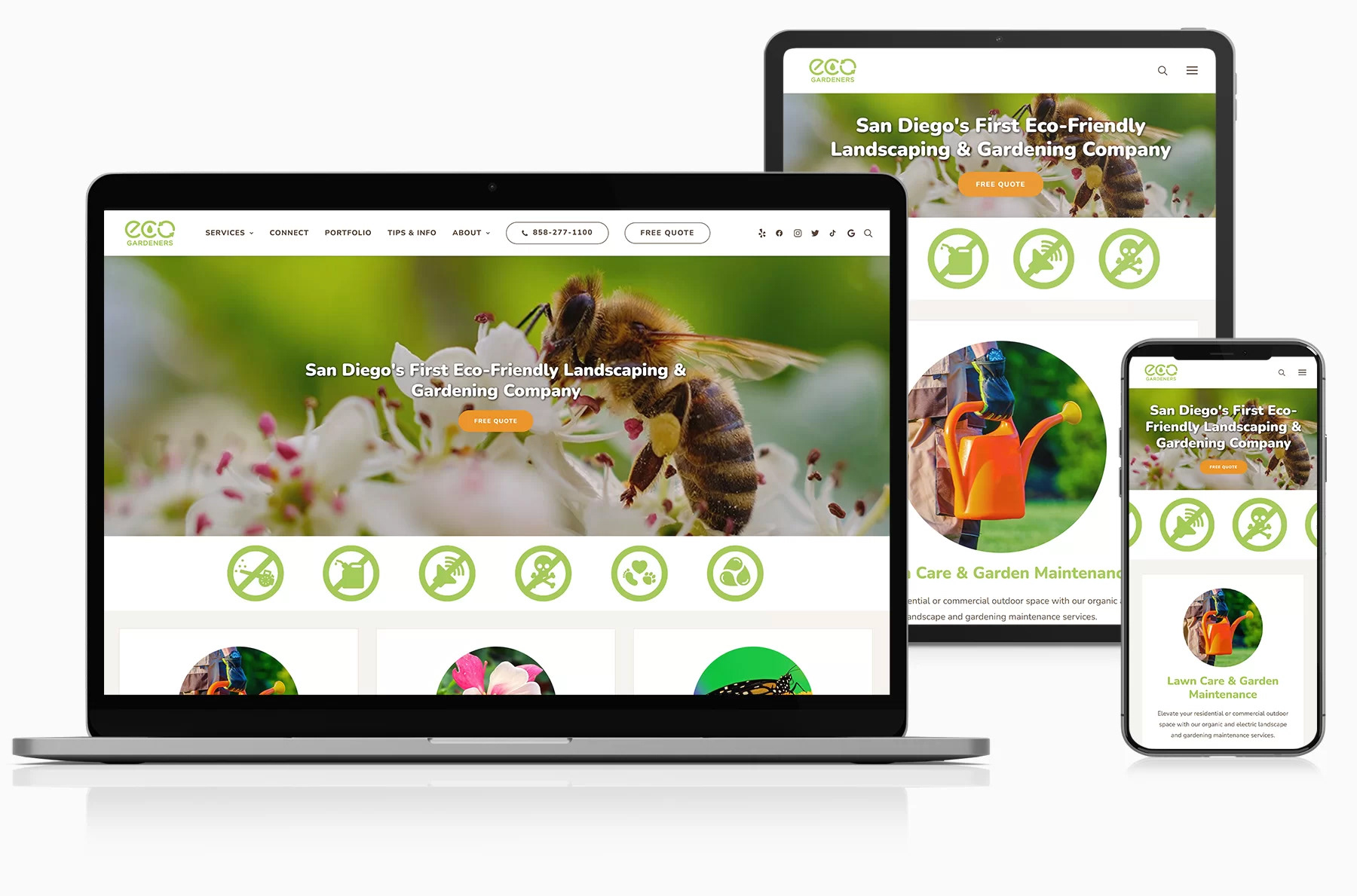 Website Design for Landscaping Company in San Diego