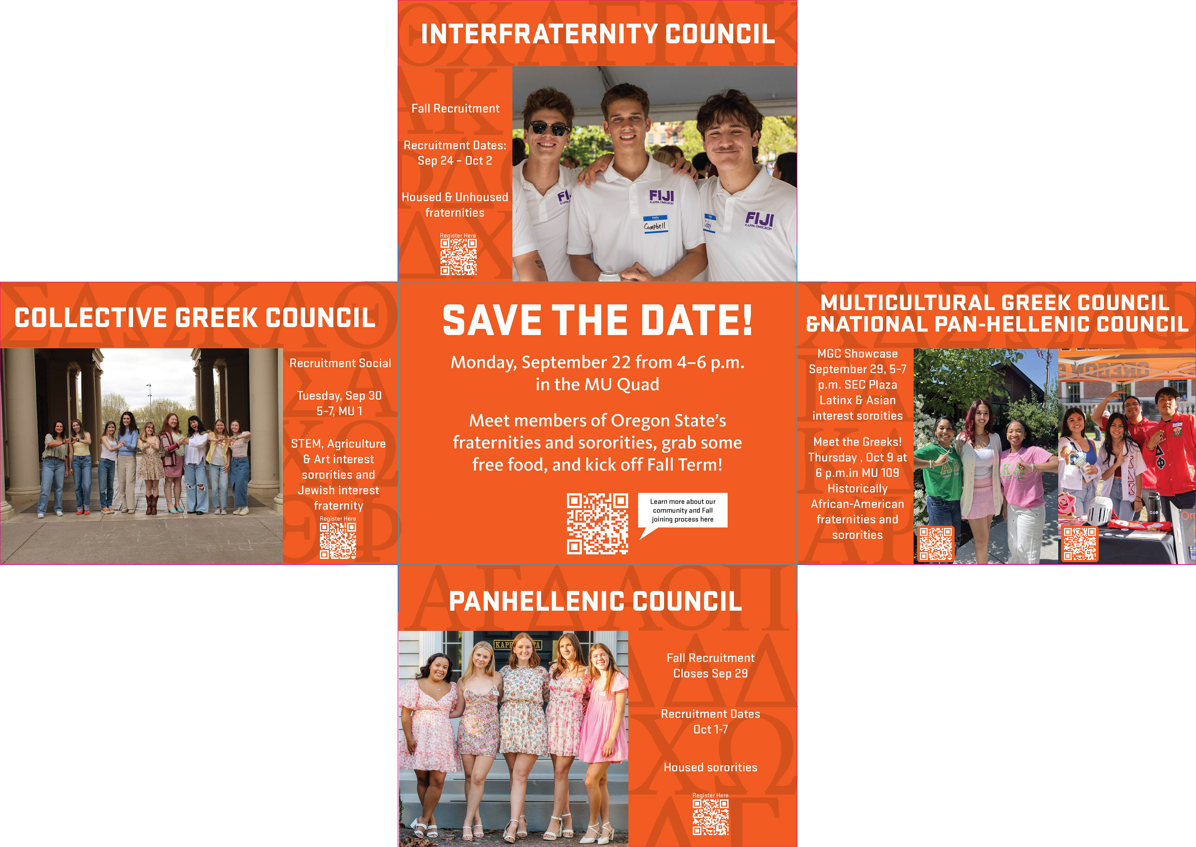 Foldable Greek Life Mailer