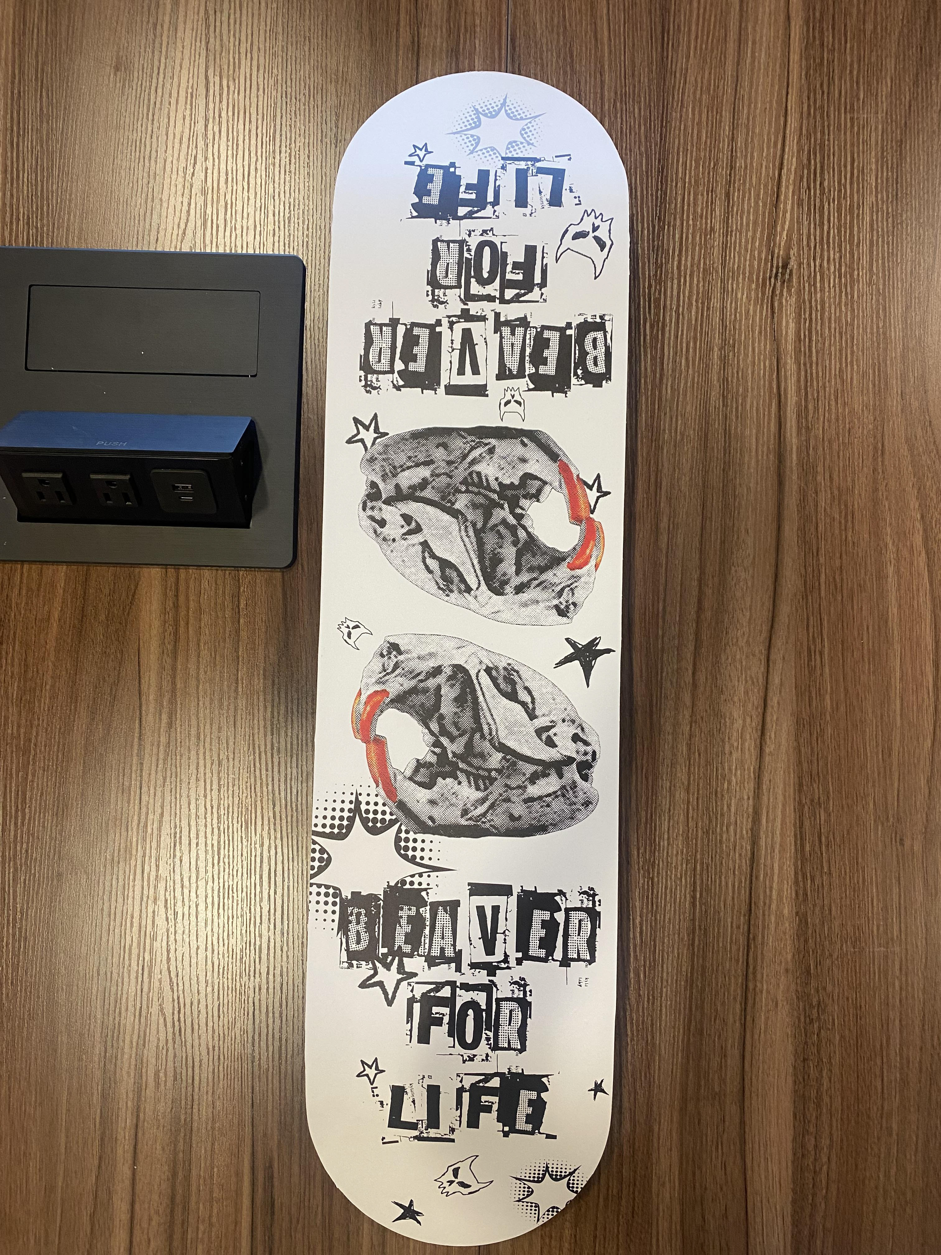 Photo of Produced OSU themed Skate Deck
