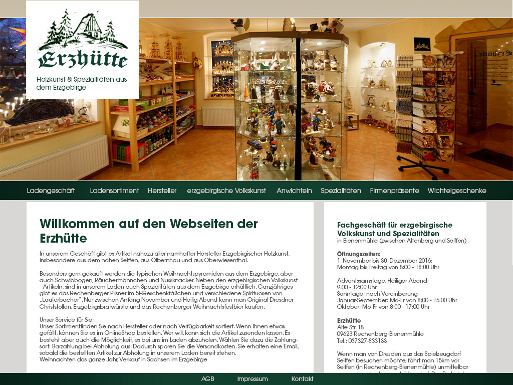 Designvorschlag für die Erzhütte