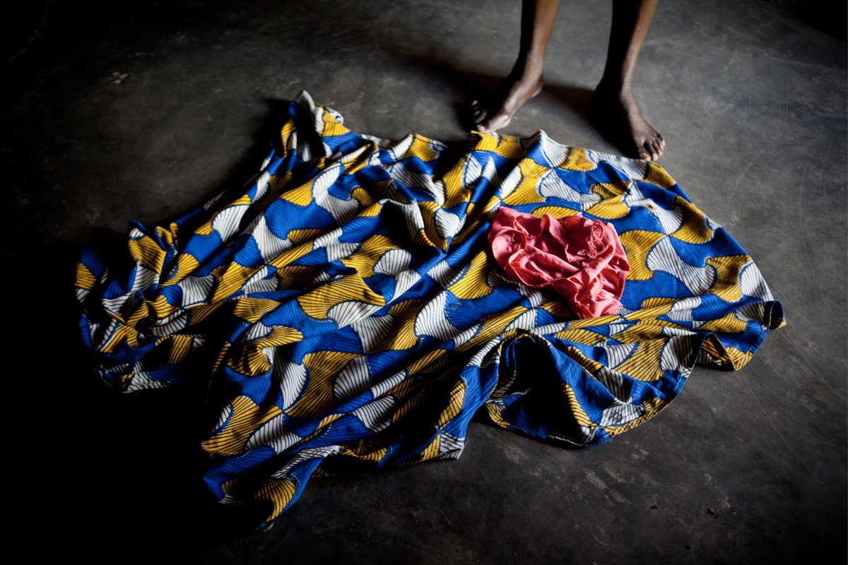 " I keep carefully the clothes which I wore when they raped me, to prove the rape before the courts. But now, I‘ve begun to lose hope. I have already been asked to pay 7000 Fc to press charges, 3000 Fc to type it up and another 50 sheets of paper to print it. I also had to take care of all the medical expenses and on top of that I have to get by and survive in Kamina. The rapists are now free, and the court wants me to pay $20 to collect the judgment and to appeal. I lose heart. "