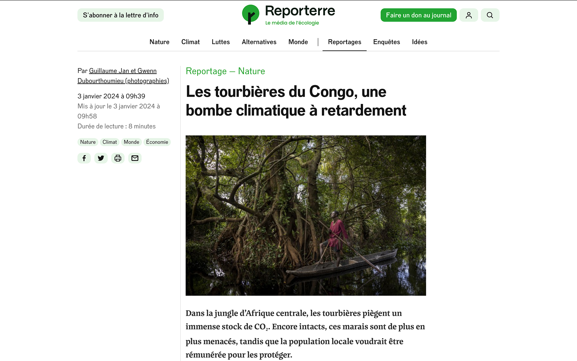 Reporterre, January 2024