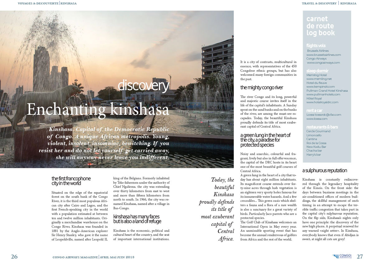 Congo Airways Magazine - April-June 2018