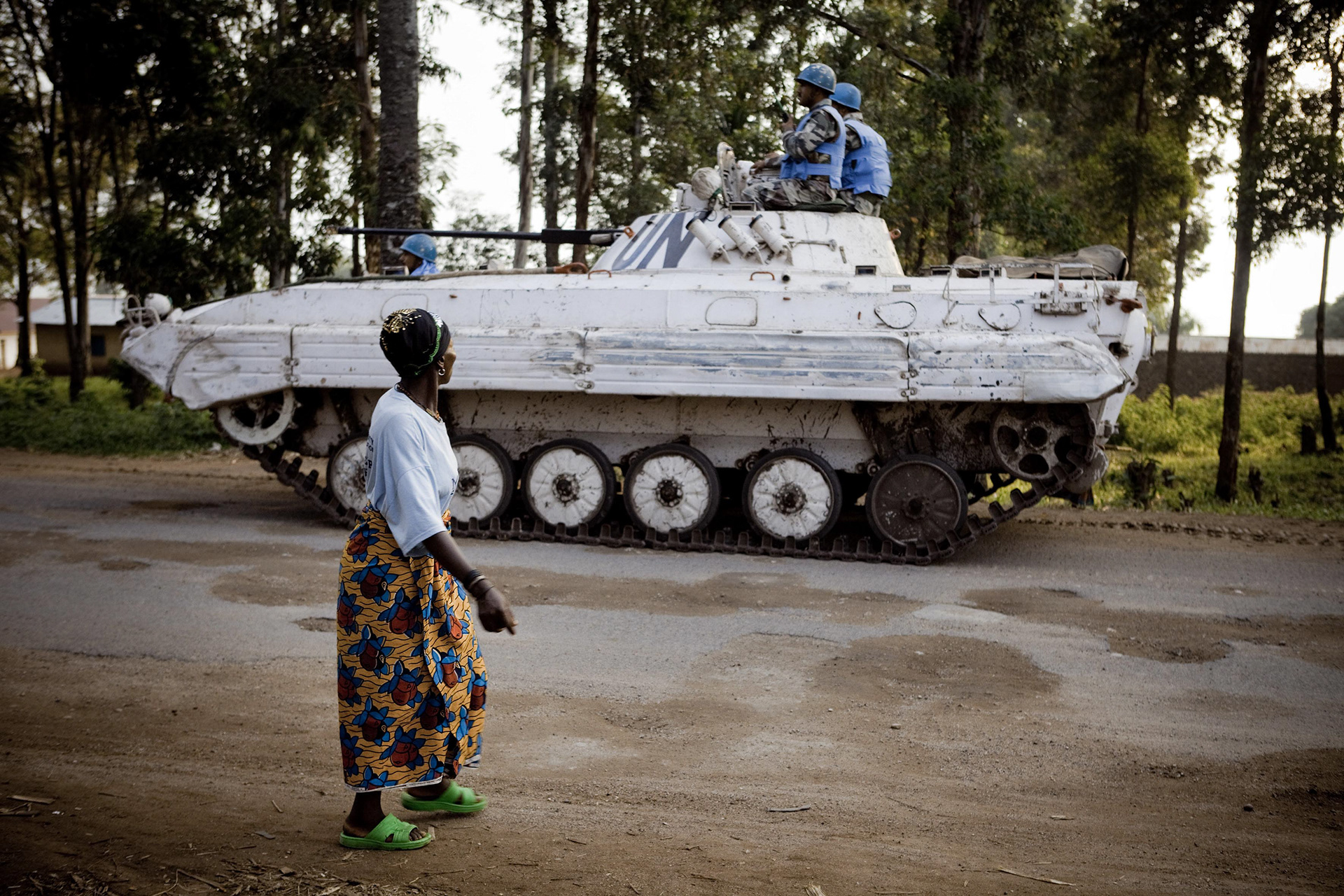 UN peacekeeper patrol near Uvira, South Kivu, on June 7th, 2010. The United Nations Mission in DRCongo is the largest peackeeping mission in the world. It nevertheless remains largely powerless.