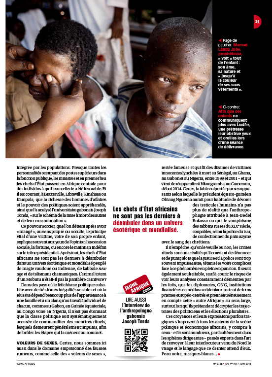 Jeune Afrique n°2786 - 1-7 June 2014