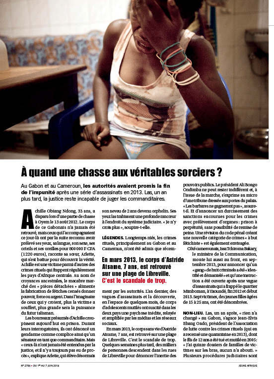 Jeune Afrique n°2786 - 1-7 June 2014