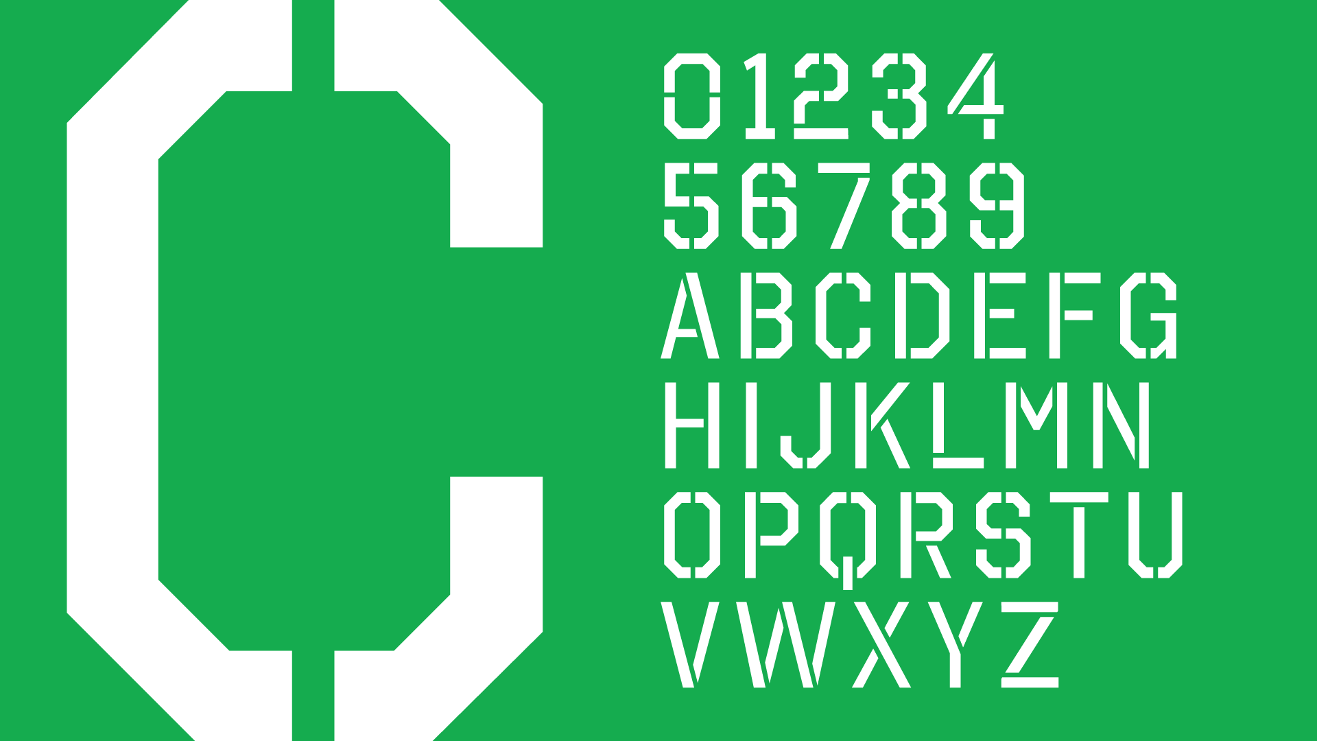 Football Field Numbers Stencil