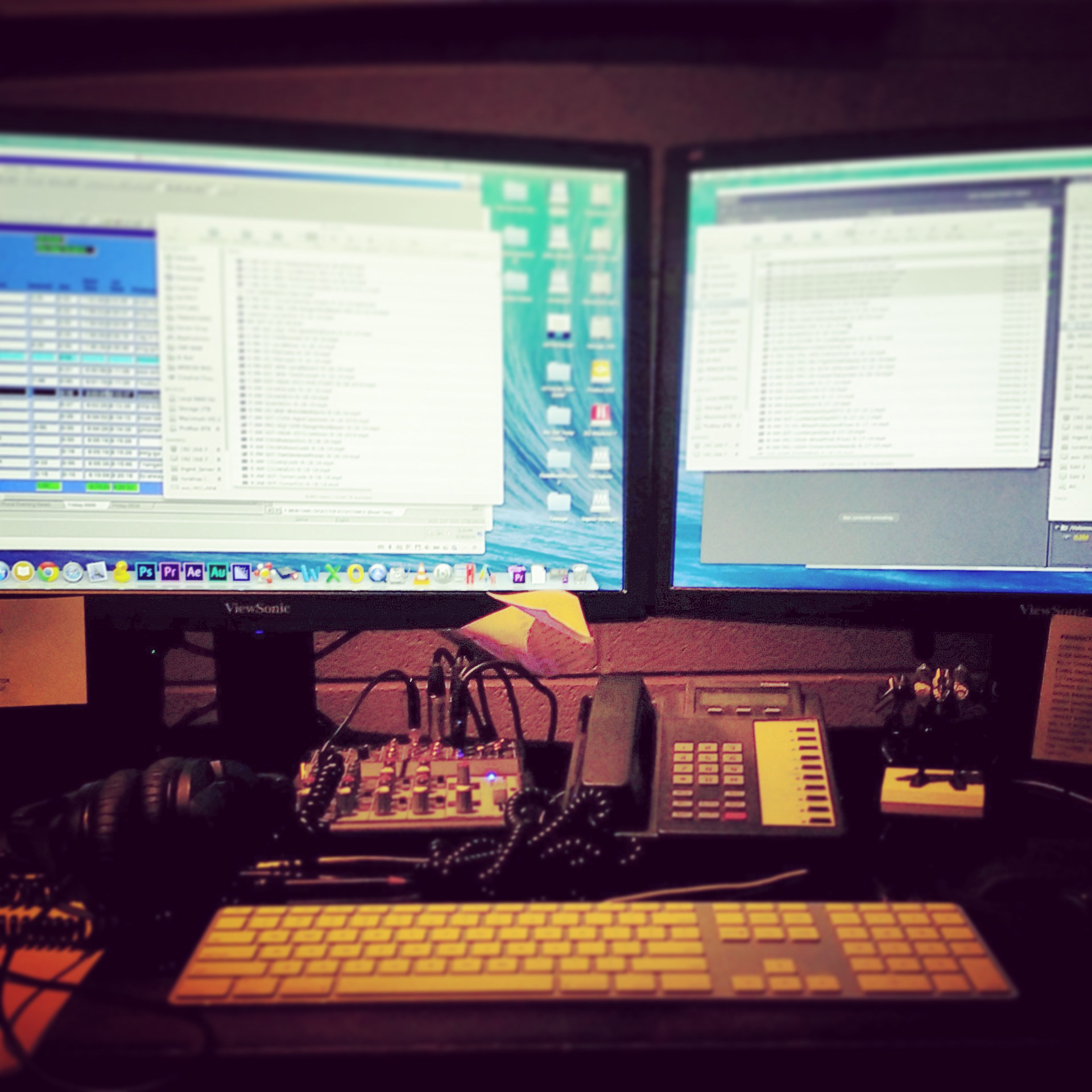2014 My Adobe Premier editing desk at RFD-TV