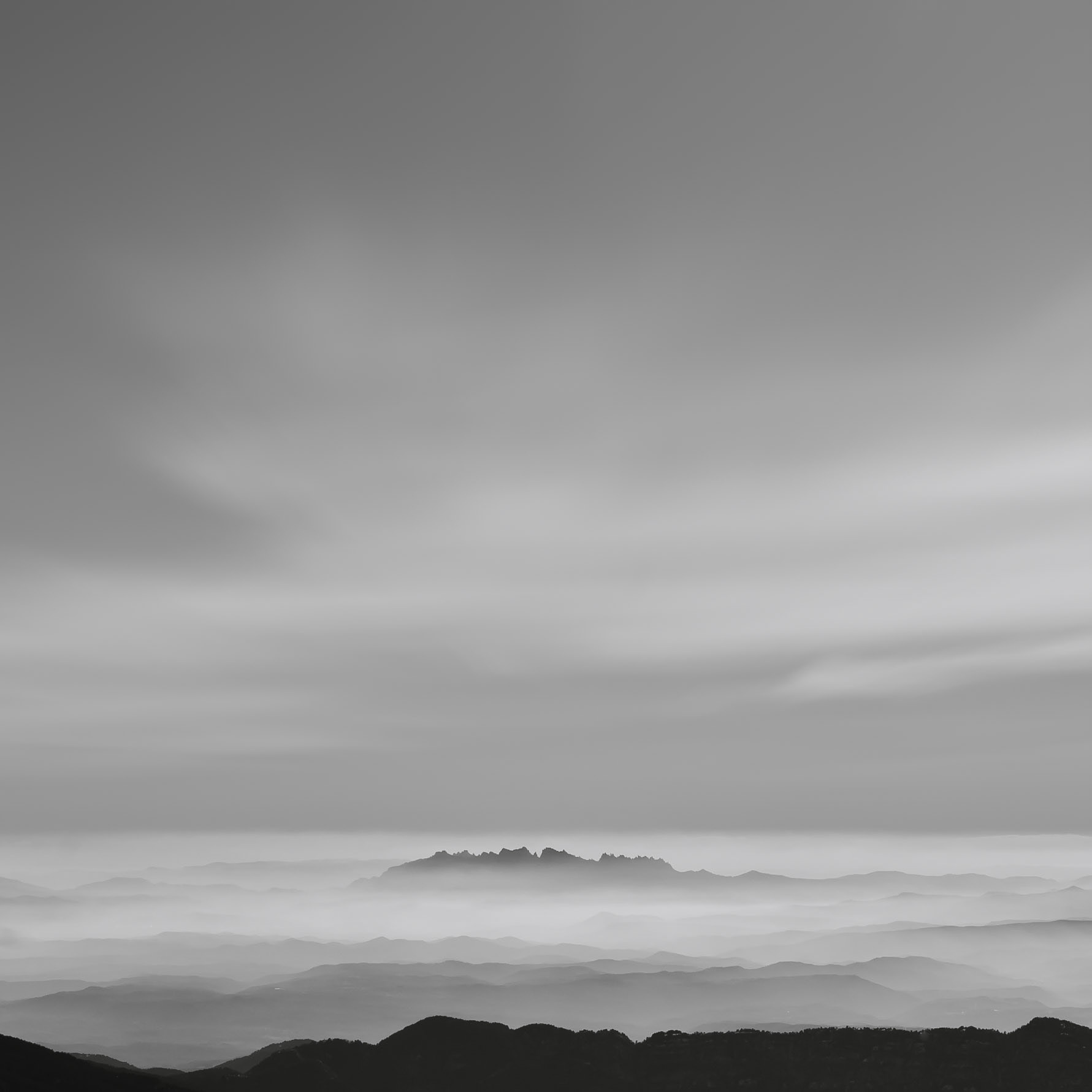 Montserrat from Serra d'Ensija, Catalunya