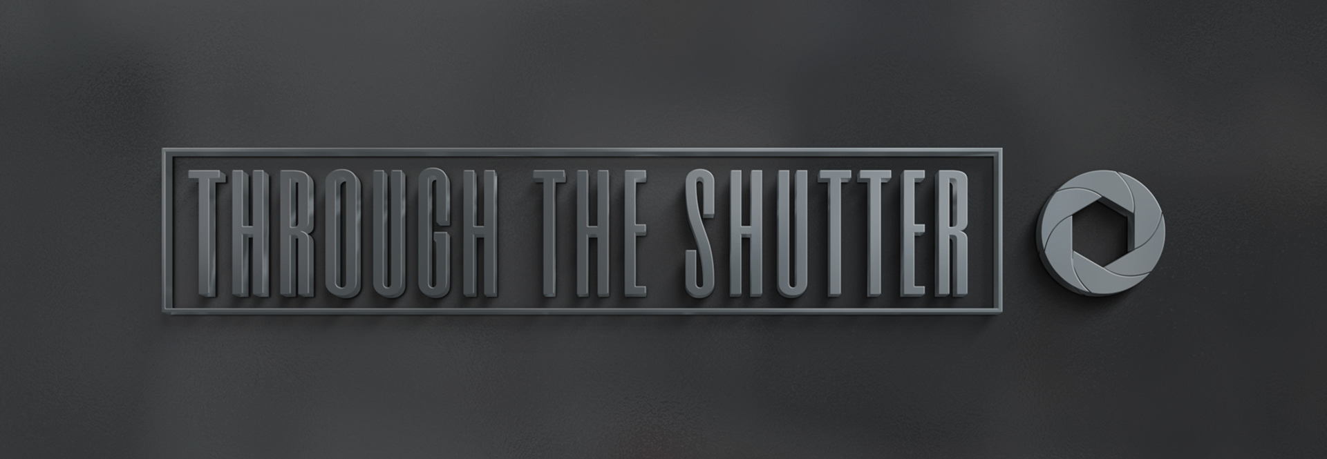 Through the shutter 3d logo
