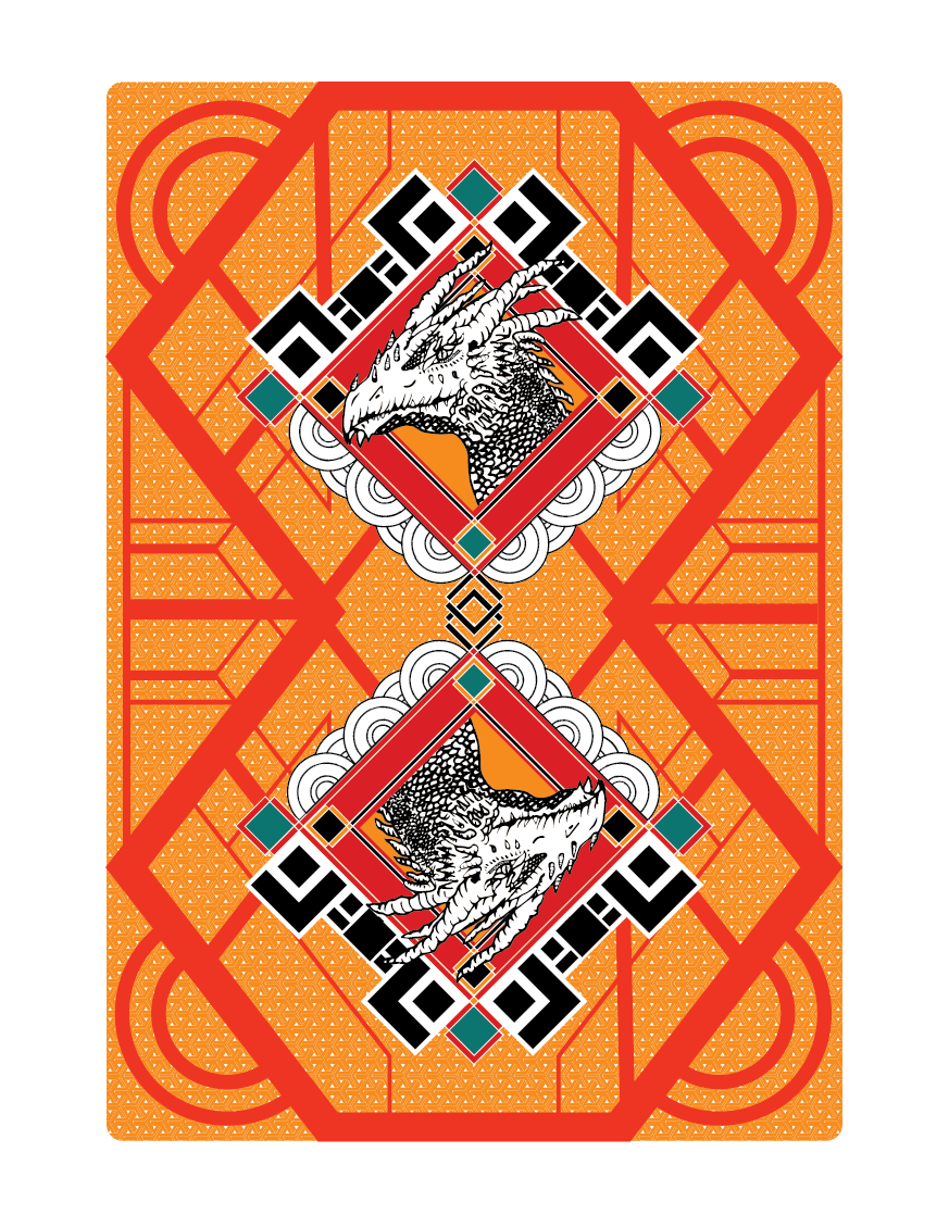 Playing cards back