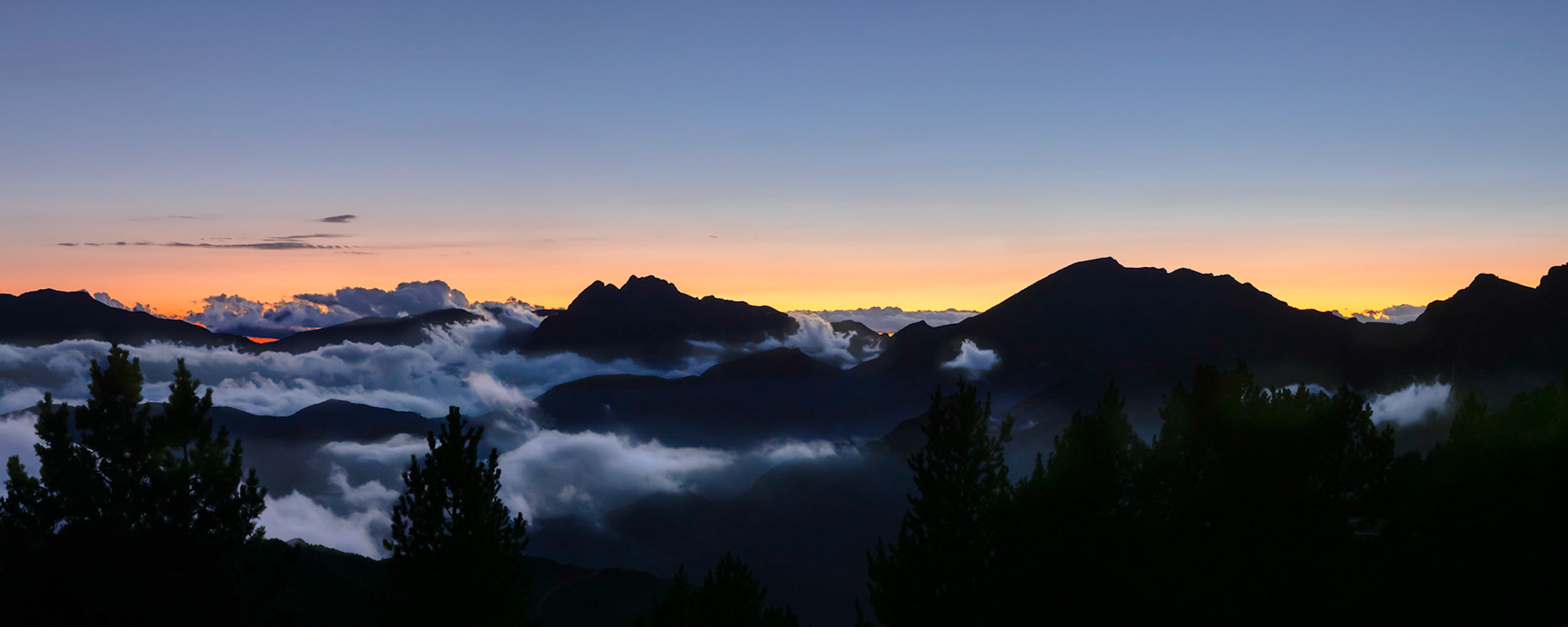 Panorámica del Pedraforca y el Comabona desde Coll de Pal