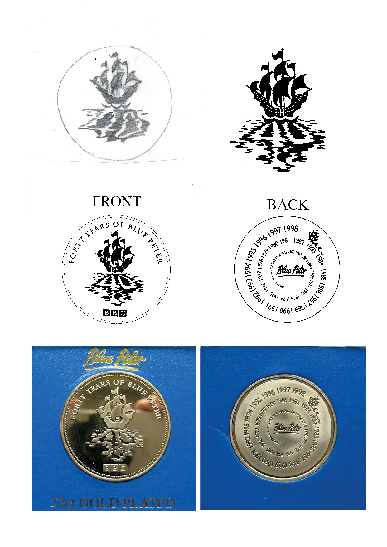 GRAPHICS FOR 40th ANNIVERSARY COIN