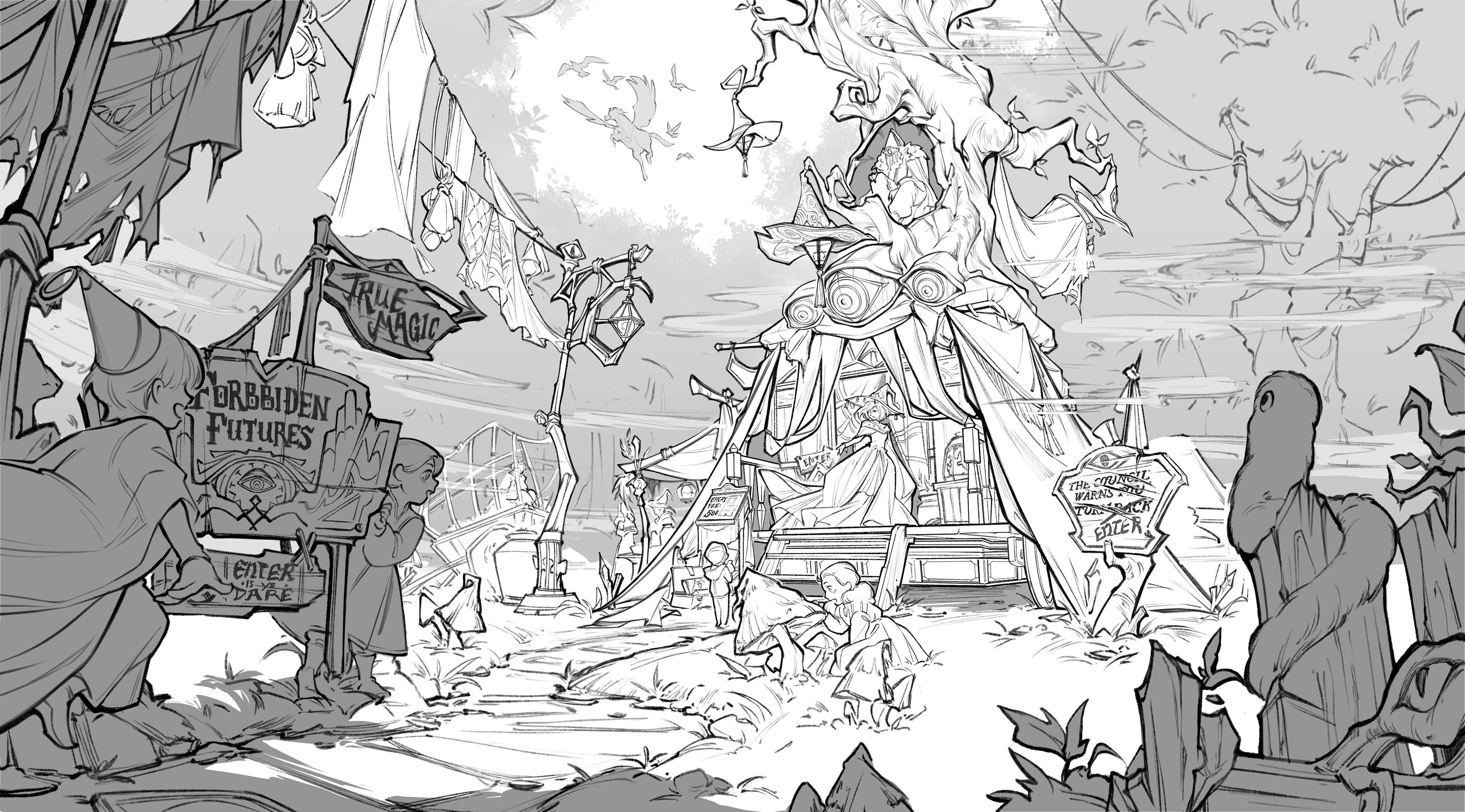 Fortune telling kiosk