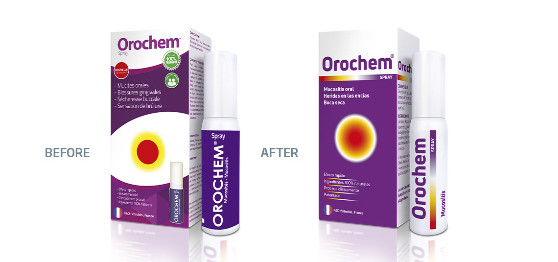 Packaging redesign Before & After