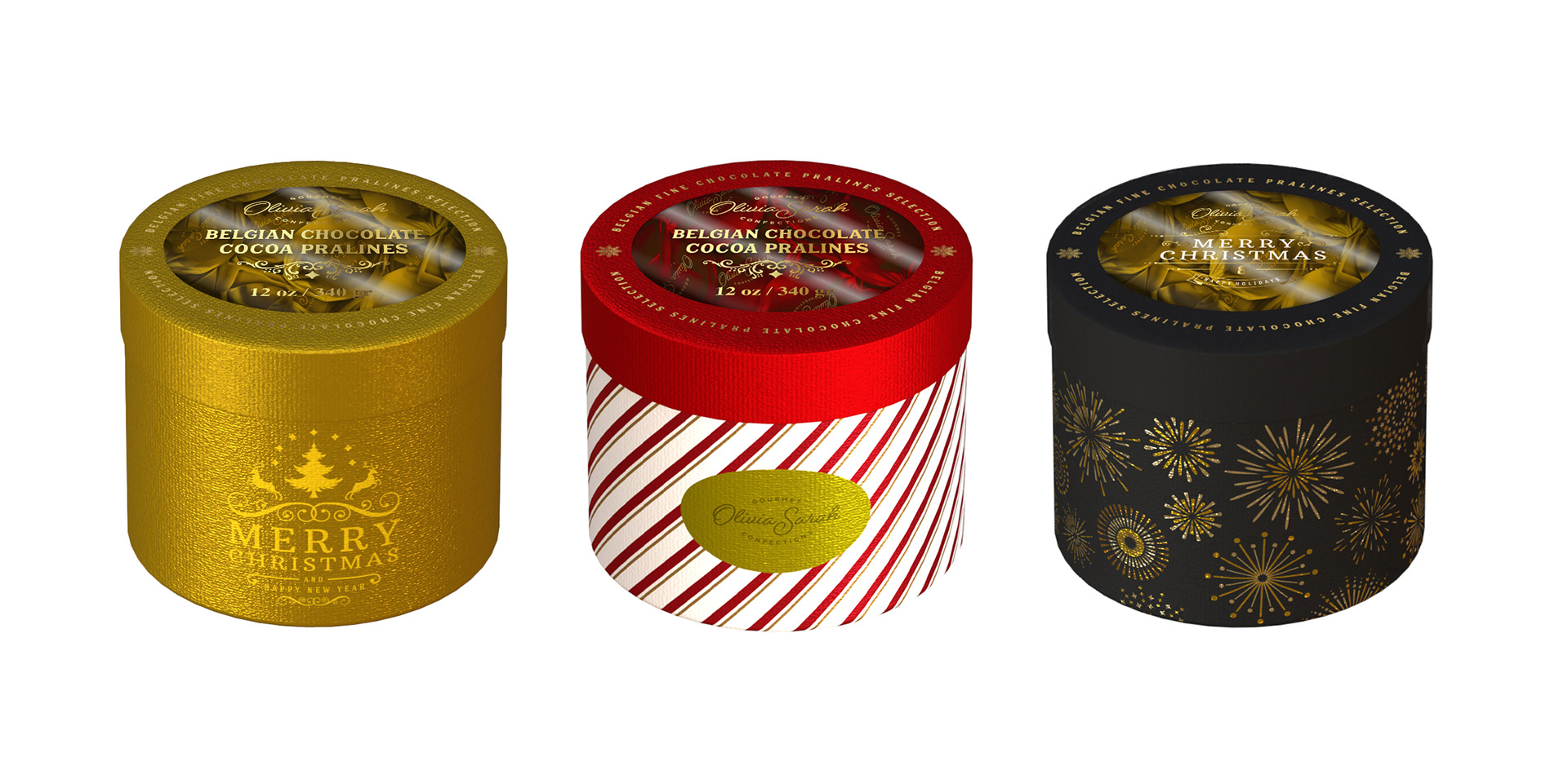 Premium Chocolate Packaging design for Holiday Giftable sets