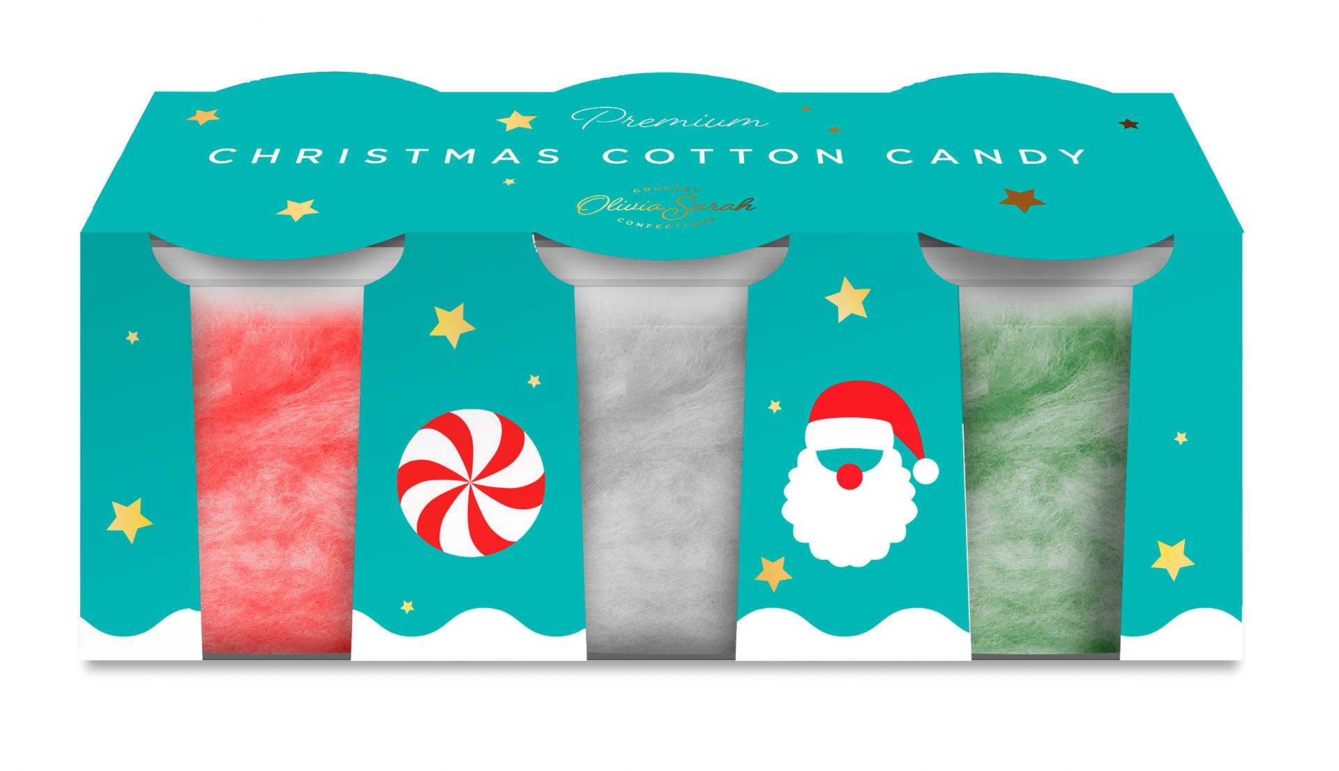 Giftable Holiday Cotton Candy