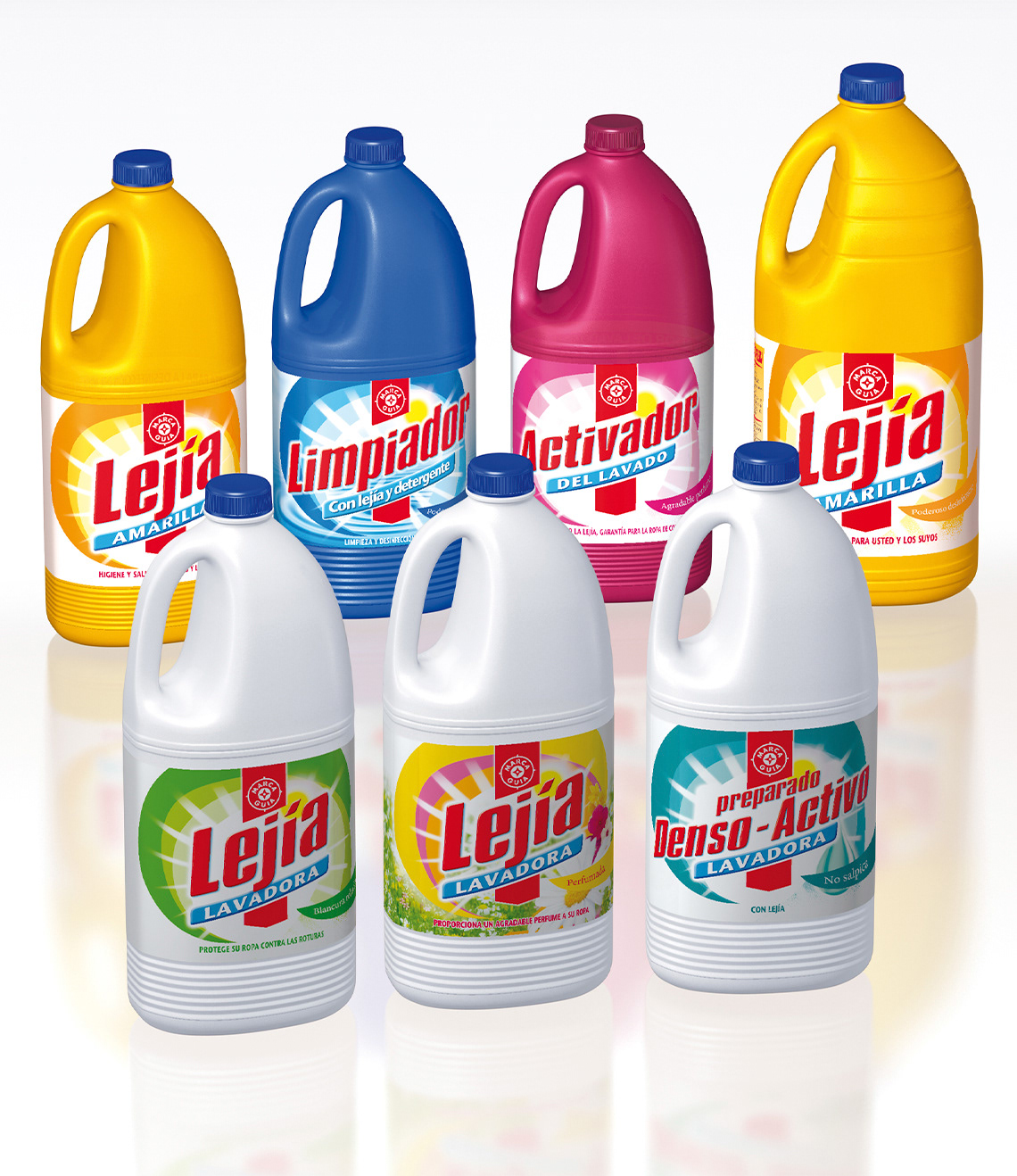 Set of bleach products, for European CG distribution Brand, Packaging creation