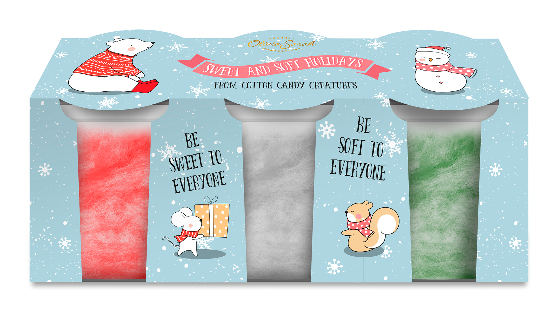 Giftable Holiday Cotton Candy