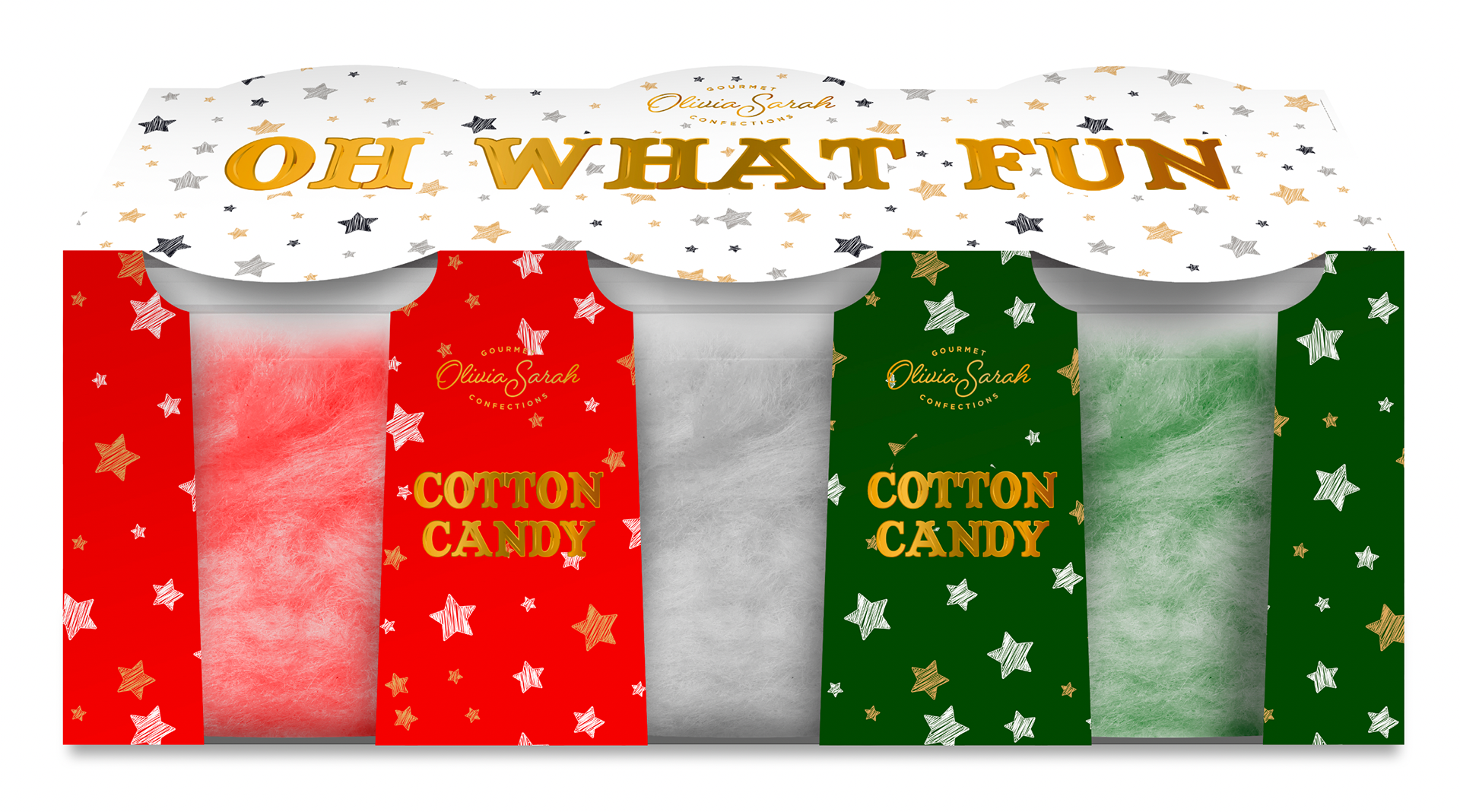 Giftable Holiday Cotton Candy