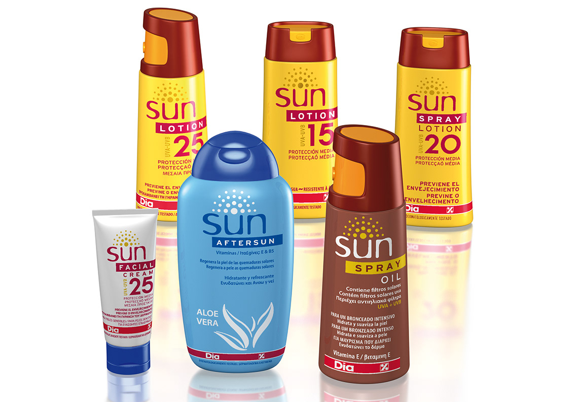 Solar protection set for European CG distribution Brand, Packaging creation