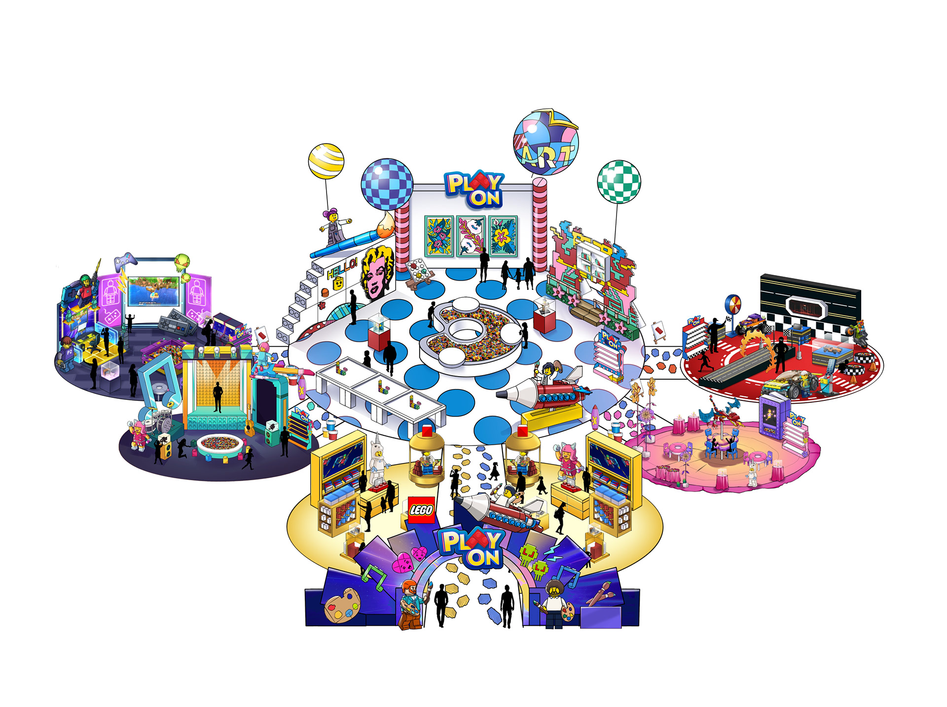 ART-themed booth