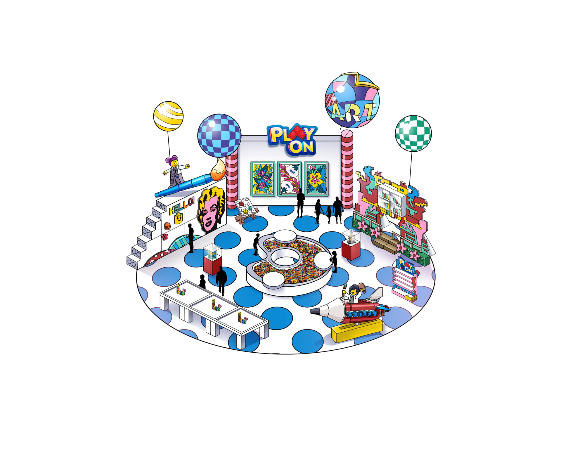 ART-themed booth (w/out other stations)