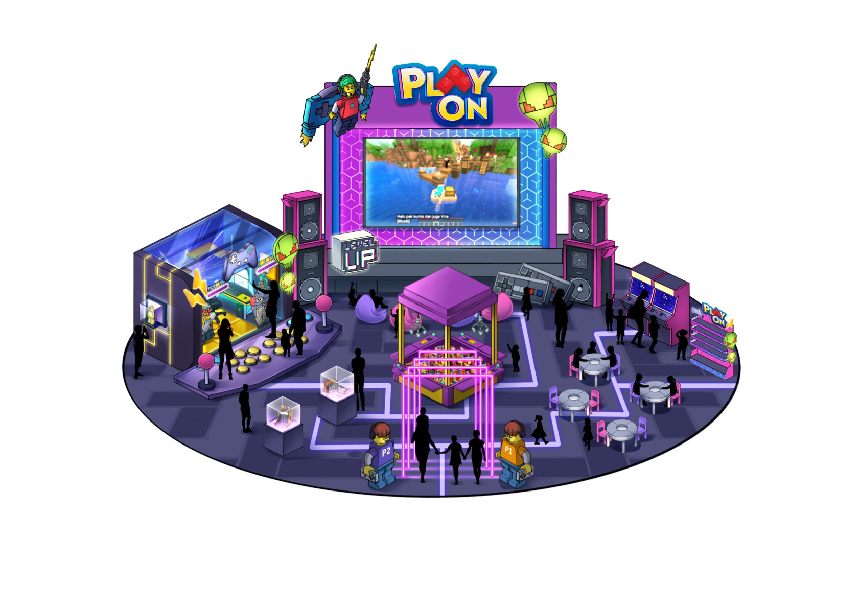 GAMING-themed booth