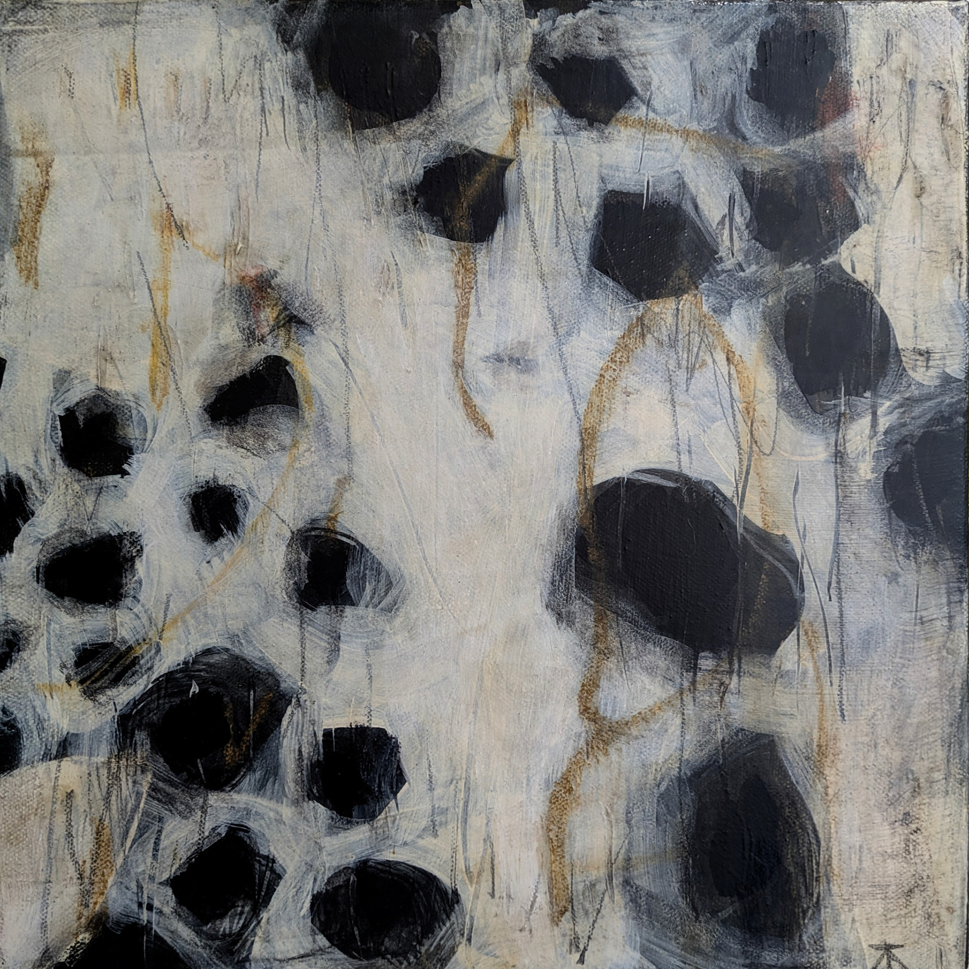 "Lumine Light," mixed media on canvas, 12x12 inches